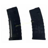 2 x 30 round AR 15 magazines (5.56 - .223)