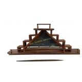 Wooden Shelf With Mirror