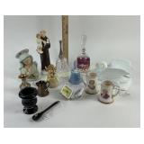 Decorative Figurines, Glassware, Bells, Milk Glass