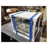 Wood and metal dog crate, Velcro Straps