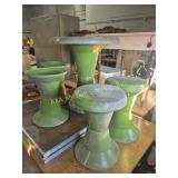 MCM Plastic Table With Stools (4 - 2 Missing