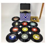 Case of 7-Inch Vinyl Records; Roberta Flack, Kenny