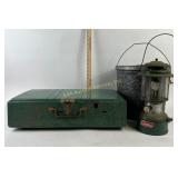 Coleman Stove, Lantern, Galvanized Metal Bucket
