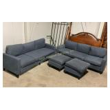 2 sofas and ottomans, used condition