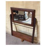 Swiveling mirror with stand