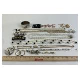 Costume Jewelry: Faceted Double strand necklace