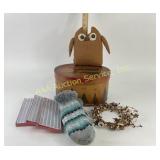 Hand-Painted Wooden Box, Icicles Ornaments, Berry