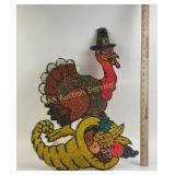 Popcorn Thanksgiving Turkey and Cornucopia melted