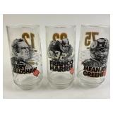 Pittsburg Steelers Glass Set Harris, Bradshaw &