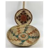Woven Decorative Baskets: Native American or Afric