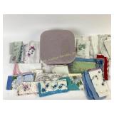 Handkerchiefs with Quilted Storage Box
