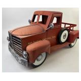 Metal Red Truck Model Decor