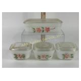 Fire-King Ovenware Dishes with Lids