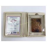 COA Dan Marino Gold Card The Highland Mint