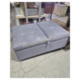 Convertible Ottoman Chair Grey