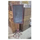 Metal Two Sided Chalkboard Menu Stand