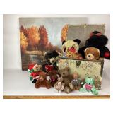 Floral Fabric Chest, Boydï¿½s Bear, Autumn Landscape
