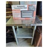 Steel Table 2 Tier & Automatic Foundation Vent