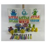 Childrenï¿½s Play Dishes and Monster Prints