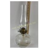 Glass Oil Lamp with Brass Burner