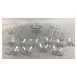 Pressed Glass Serving Ware, Cups, Bowls