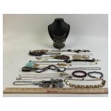 Costume Jewelry: Bronze tone Sonoma necklace,