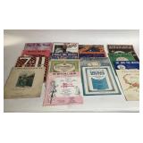 Sheet Music, Popular Songs, Early 20th Century