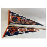 Chicago Bears Pennants 1986 & 1990 Division