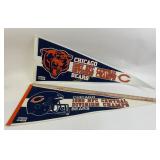 Chicago Bears Pennants 1987 Division Champs & 1988