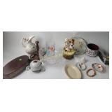 Etruria Works Dish, Glass Pinwheel Bowl, West Germ