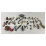 Fishing Lures, Bobbers, Reel Assortment