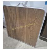 6 Foot Folding Table - Wood Grain Top
