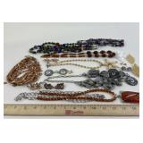 Costume Jewelry: Star Necklace Fossil Like