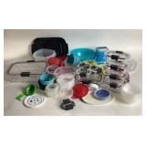 Plastic Food Storage Containers, Various Brands
