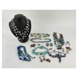 Costume Jewelry: Lia Sophia Beaded Necklace, glass