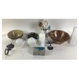 Milk Glass, Nippon Plate, Decor Items