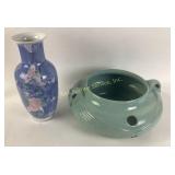 Ceramic Vase, Green Planter by Niloak