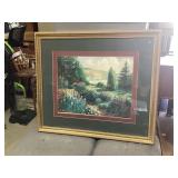 Large framed art serene path