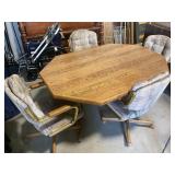 Wood kitchen table, 4 chairs