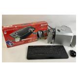 keyboards, mouse, speakers- Dell and Microsoft