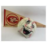 Cincinnati Reds Pennant & Mr. Reds Mask