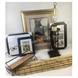 Decorative Framed Prints, Pikachu, ï¿½Lamp, Bench, P