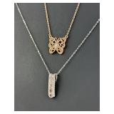 (2) Sterling Silver Necklaces with Magnetic Clasps