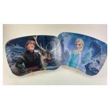 Kristoff and Elsa Metal Food Trays with Stands