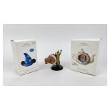 (3) Fantasia and Alice in Wonderland Ornaments