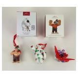 (5) Big Hero 6 and Wreck it Ralph Ornaments