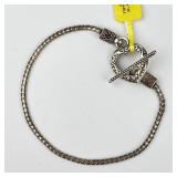 925 Sterling Silver Bracelet. Total Weight: 5.78 g