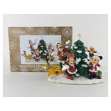 Disney Parks Santa Mickey Light-up Tree Figurine