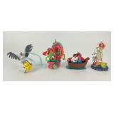 (4) Little Mermaid Ornaments