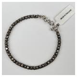 925 Sterling Silver Bracelet. TW: 9.54 grams